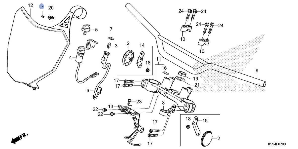 Honda OEM part 17223-KVS-F30