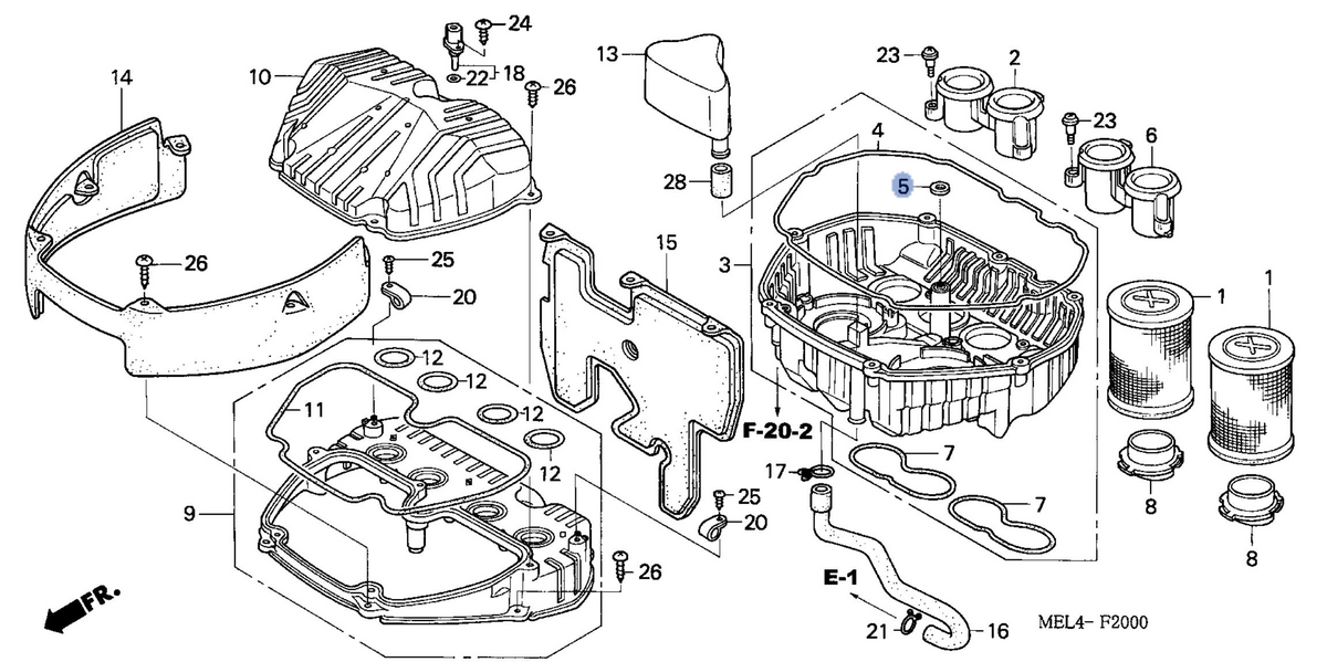 Honda OEM part 17223-MEL-300