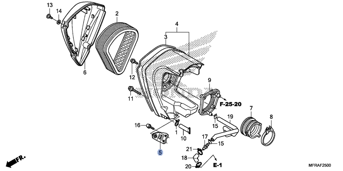 Honda OEM part 17223-MFR-670