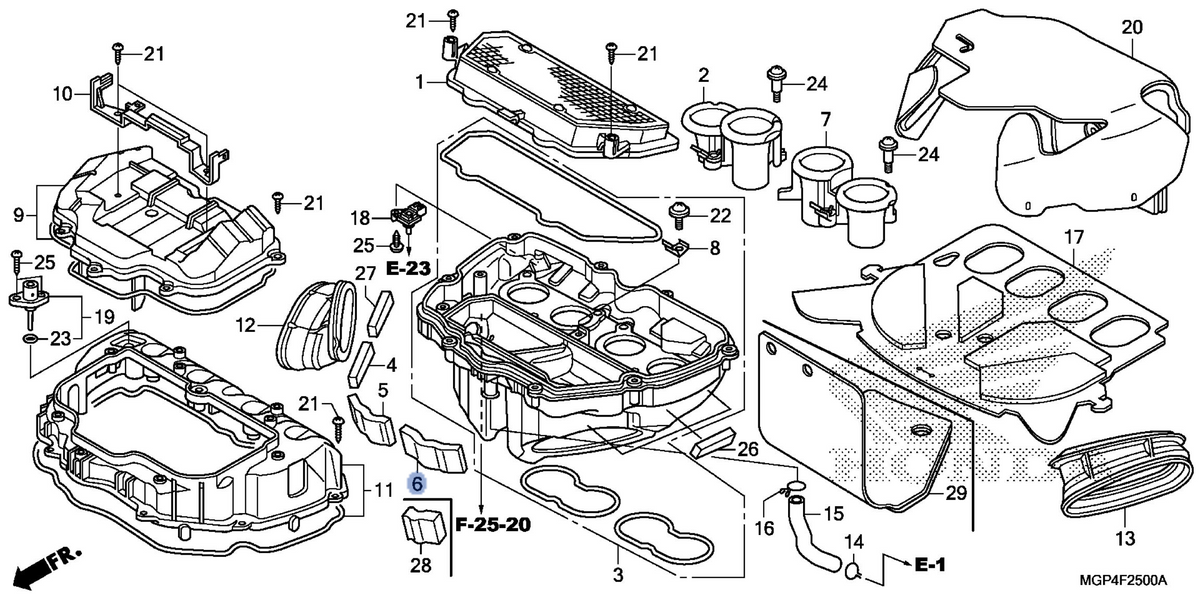 Honda OEM part 17223-MGP-A00