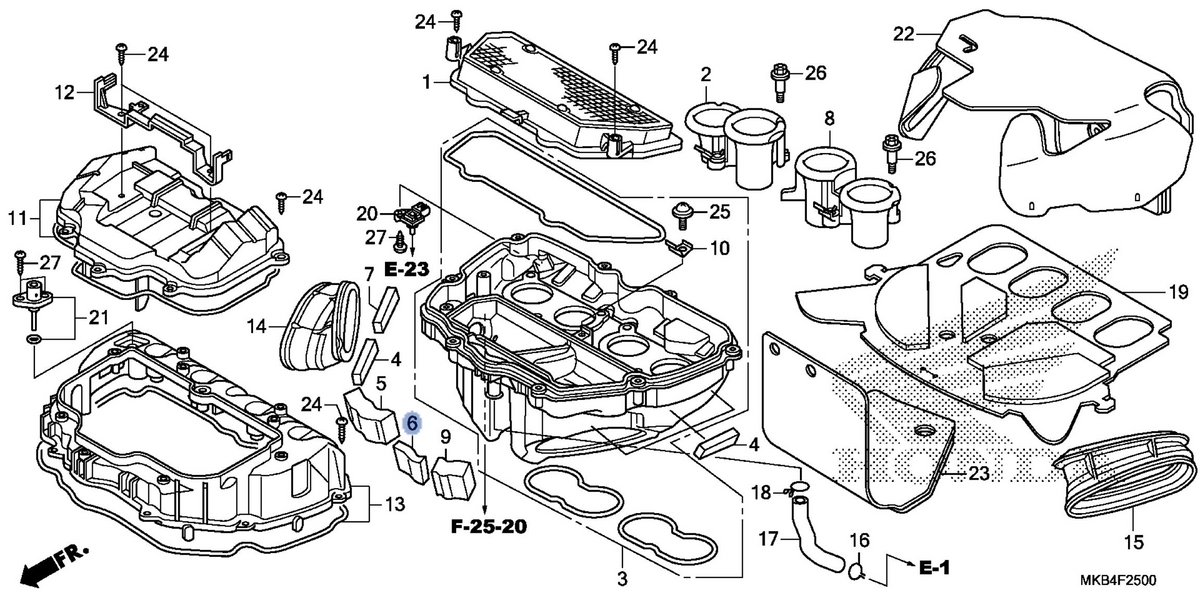 Honda OEM part 17223-MGP-A90