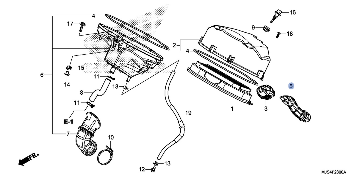 Honda OEM part 17223-MJS-J70