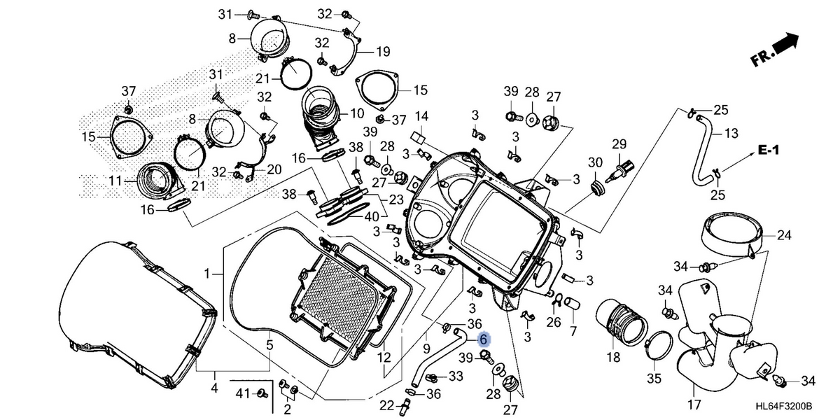Honda OEM part 17224-HL6-A00