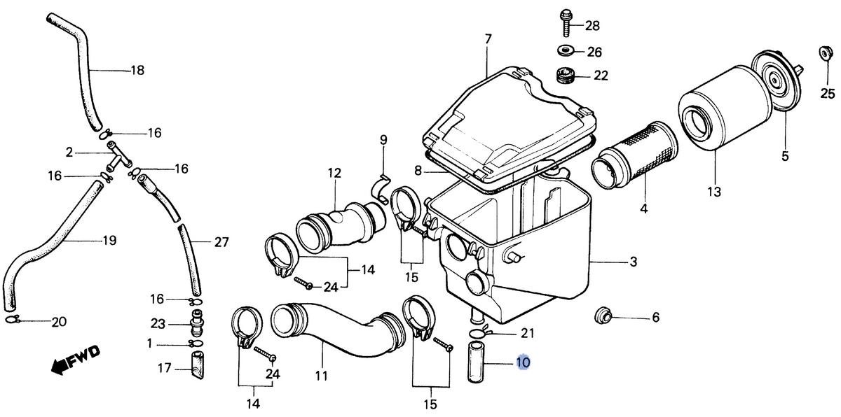 Honda OEM part 17224-HM5-930