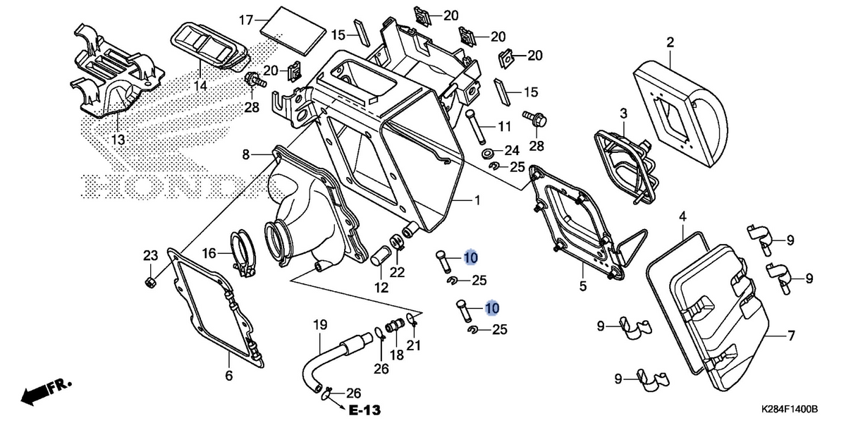 Honda OEM part 17224-K28-910