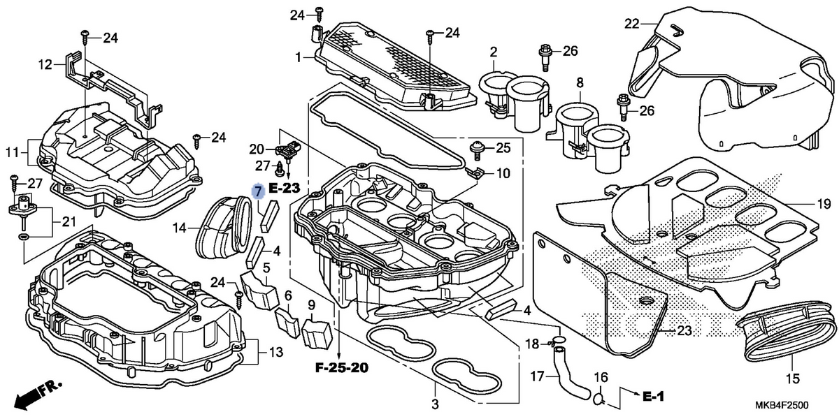 Honda OEM part 17224-MGP-A90