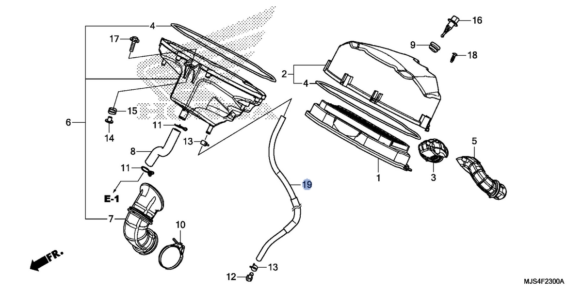 Honda OEM part 17224-MJS-305