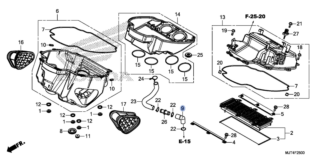 Honda OEM part 17224-MJT-E00