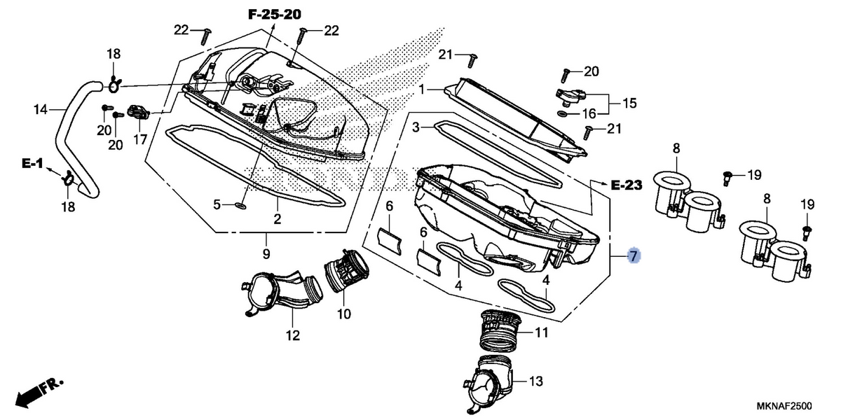 Honda OEM part 17224-MKN-D50