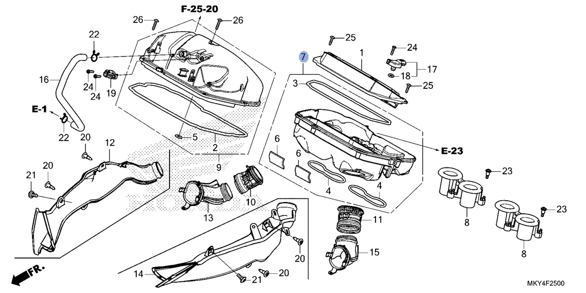 Honda OEM part 17224-MKN-D51