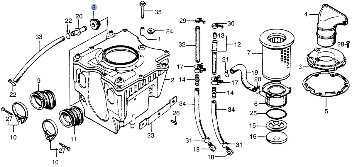 Honda OEM part 17225-415-300