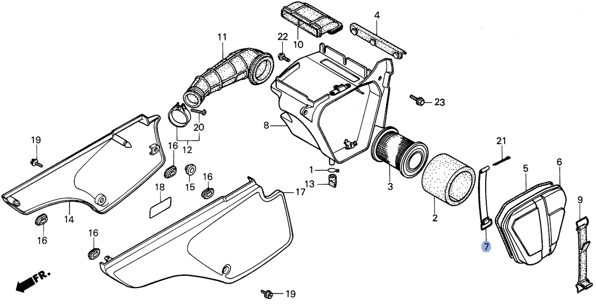 Honda OEM part 17225-GN1-000