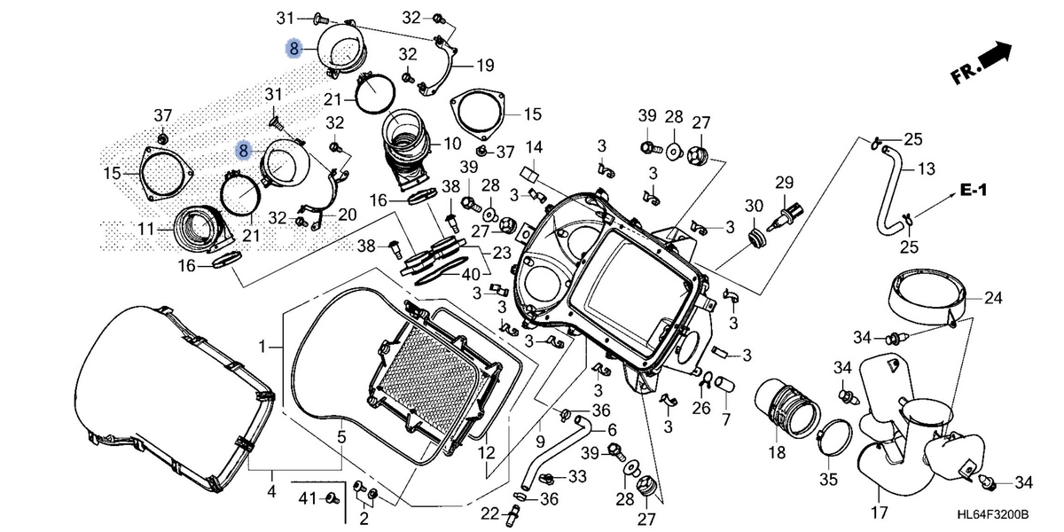 Honda OEM part 17225-HL6-A00