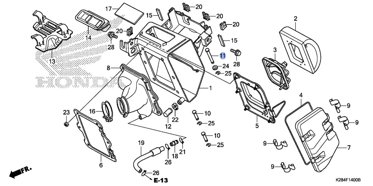 Honda OEM part 17225-K28-910