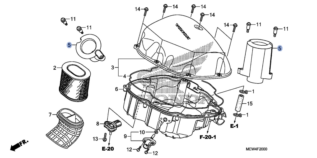 Honda OEM part 17225-MEW-920