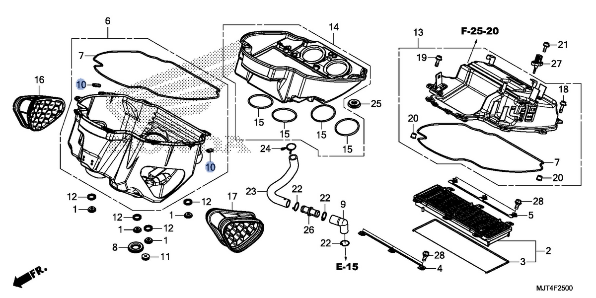 Honda OEM part 17225-MJT-E00
