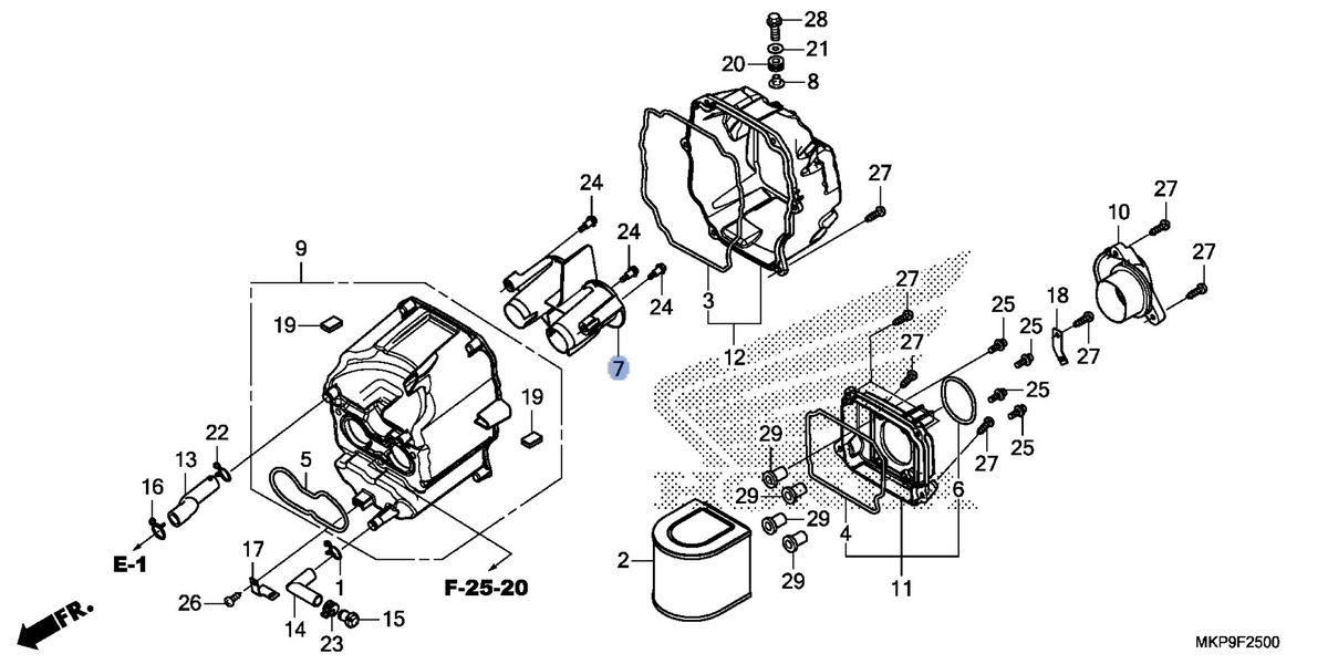 Honda OEM part 17225-MKP-J00
