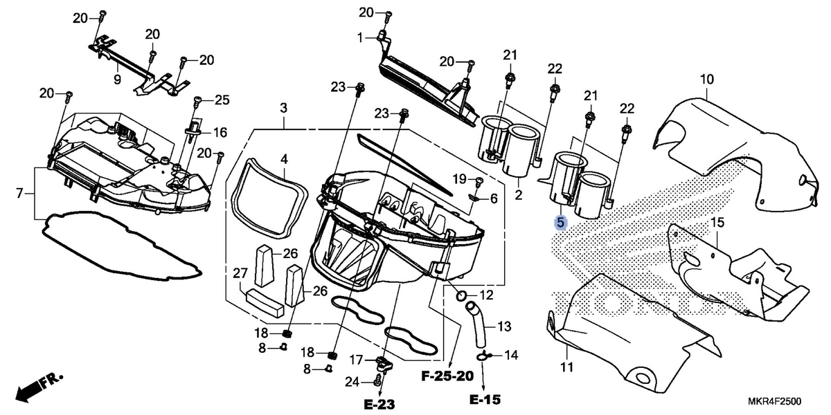 Honda OEM part 17225-MKR-A30