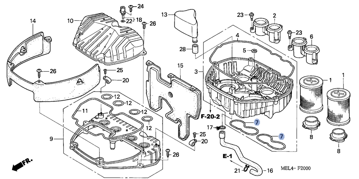 Honda OEM part 17226-MEL-300