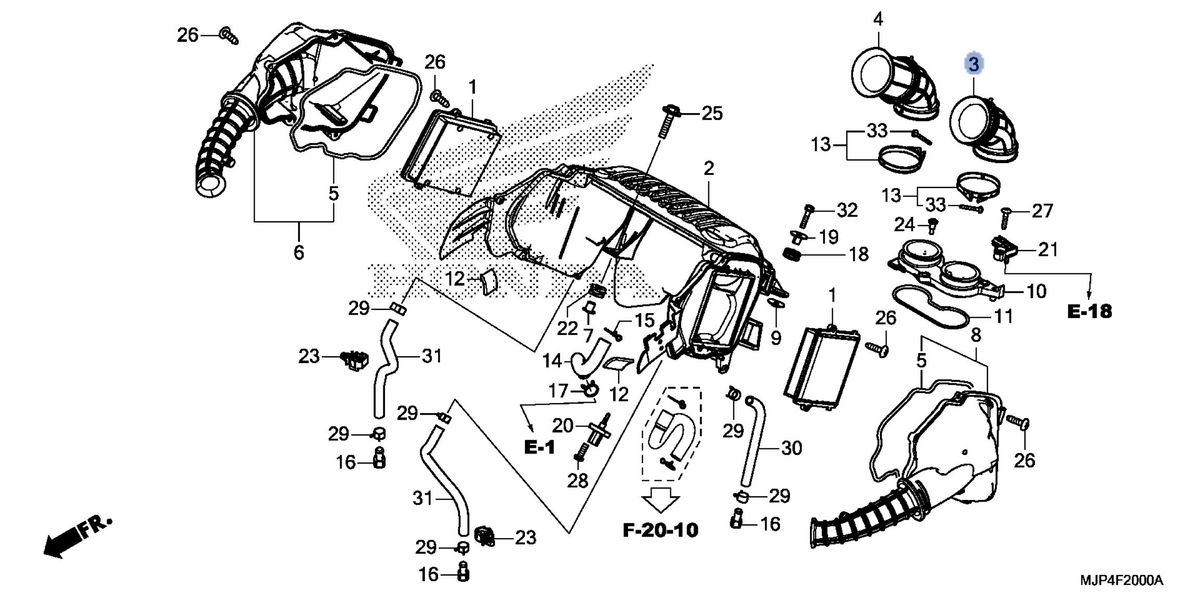 Honda OEM part 17226-MJP-G50