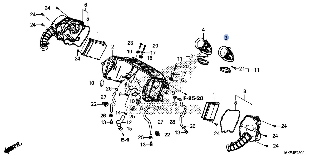 Honda OEM part 17226-MKS-E00