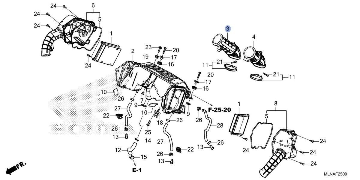 Honda OEM part 17226-MLN-E00