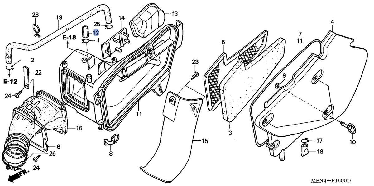 Honda OEM part 17227-HC0-000