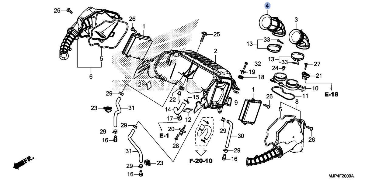 Honda OEM part 17227-MJP-G50
