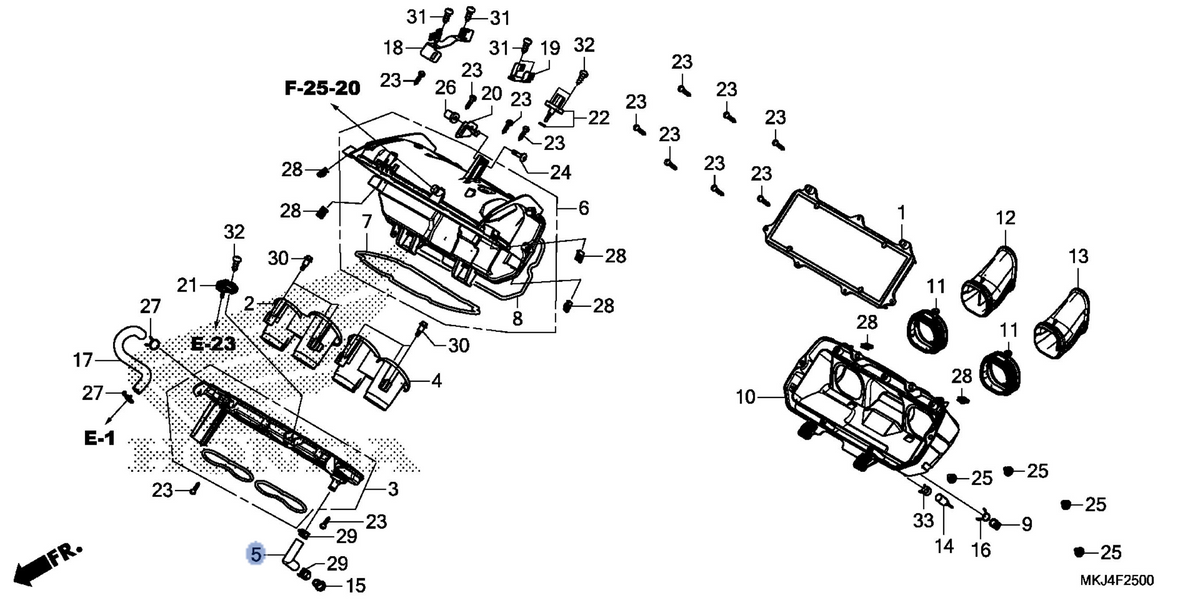Honda OEM part 17227-MKJ-D00