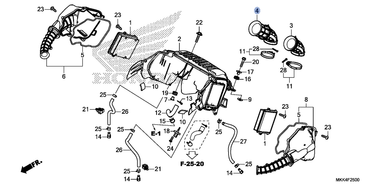 Honda OEM part 17227-MKK-D01