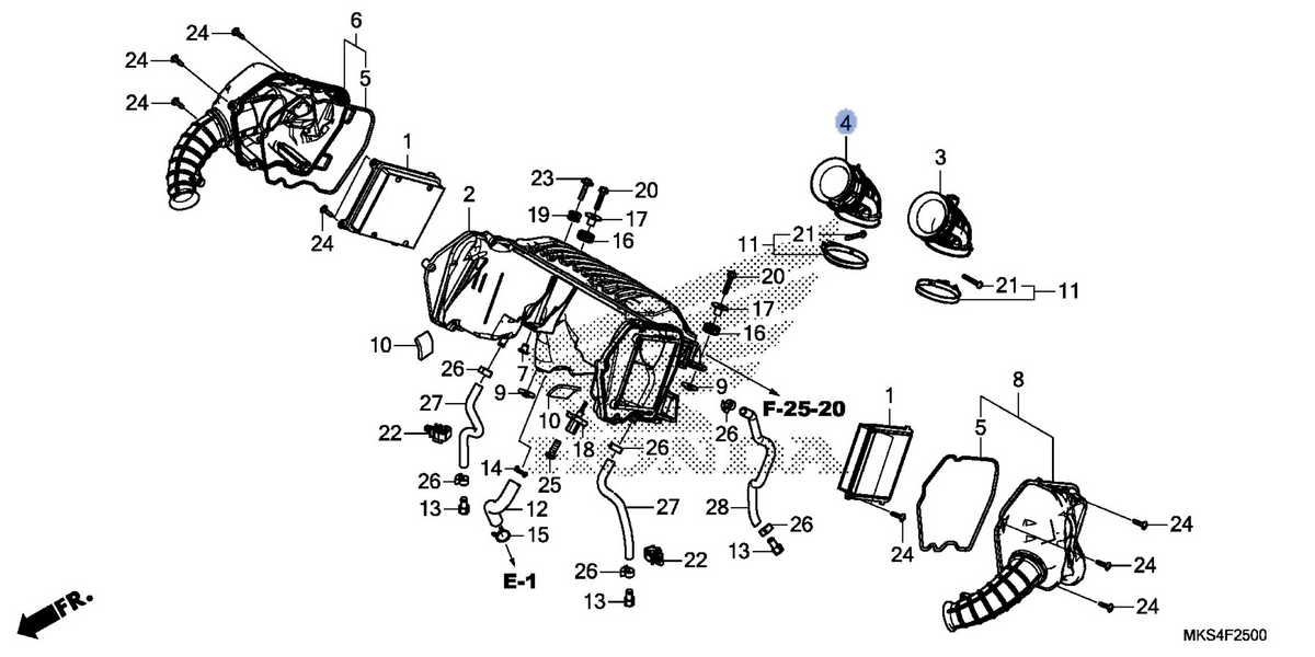 Honda OEM part 17227-MKS-E00