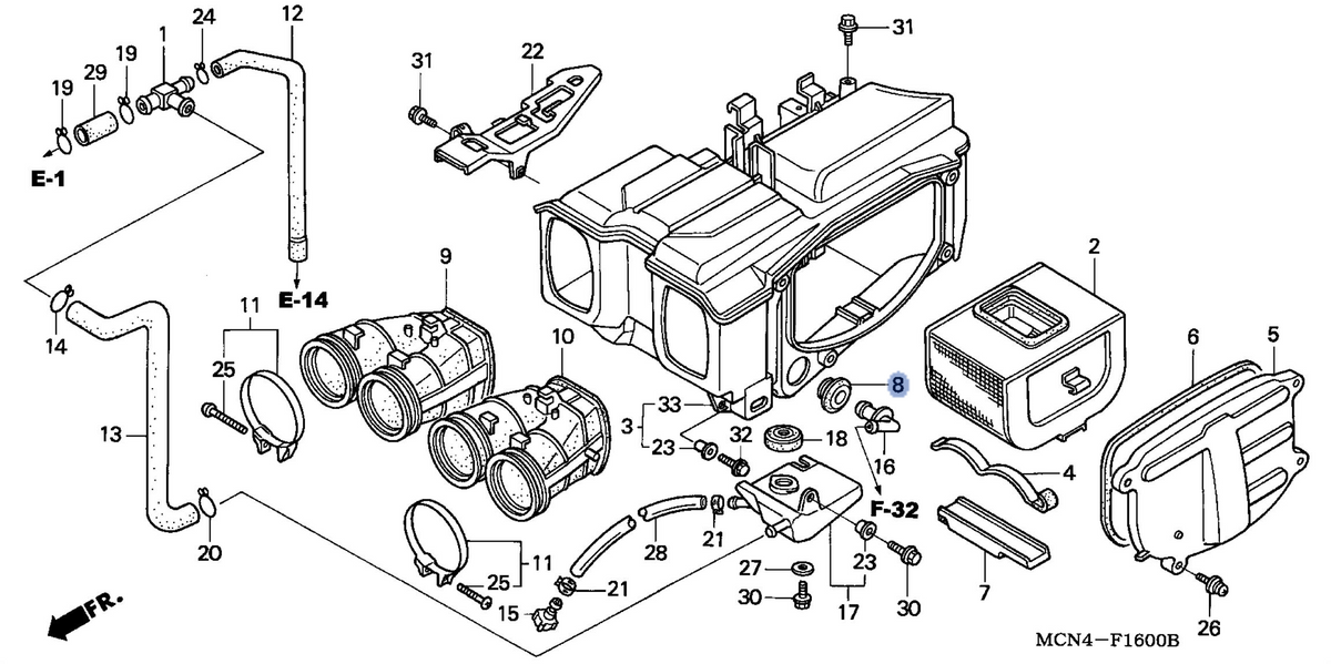 Honda OEM part 17227-MW3-680