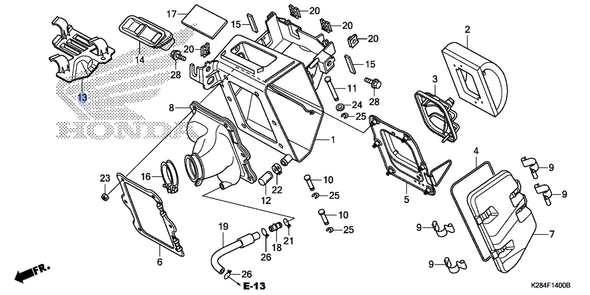 Honda OEM part 17228-K28-910