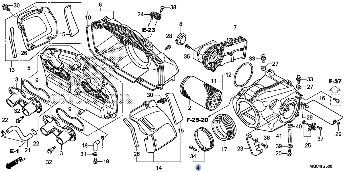 Honda OEM part 17228-MEJ-003