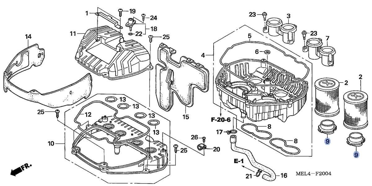 Honda OEM part 17228-MEL-D20