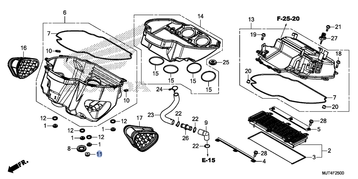 Honda OEM part 17228-MJT-E01