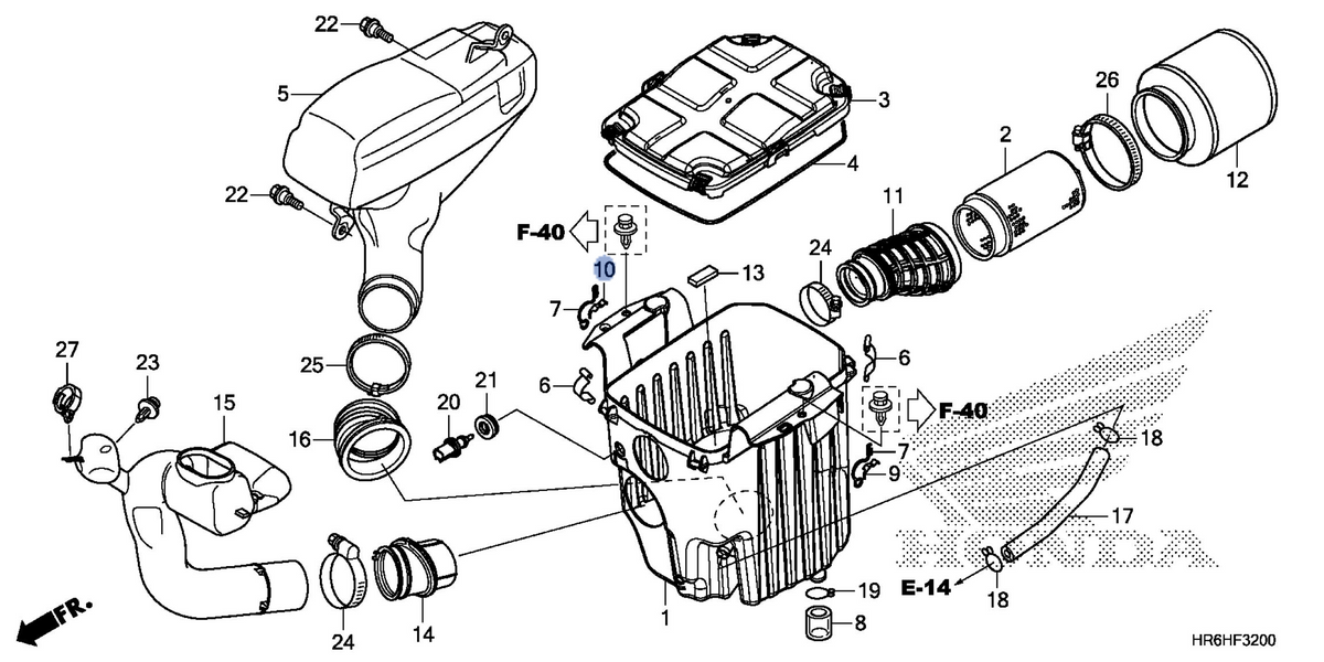 Honda OEM part 17229-HN1-000