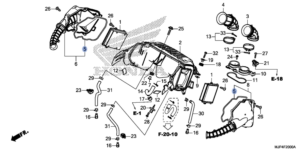 Honda OEM part 17229-MJP-G50