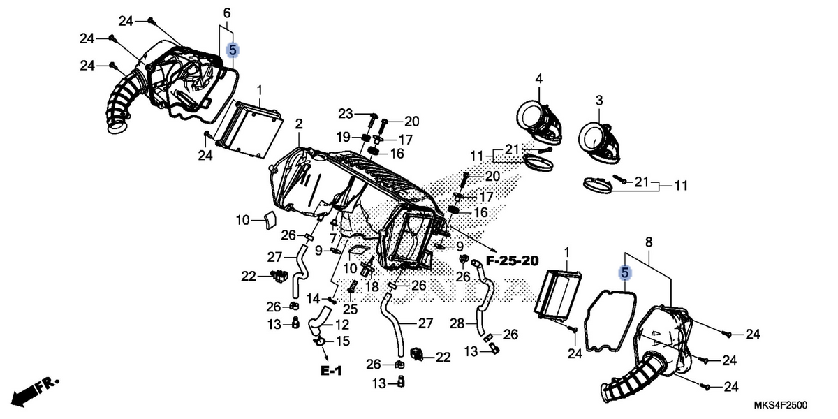 Honda OEM part 17229-MKS-E00