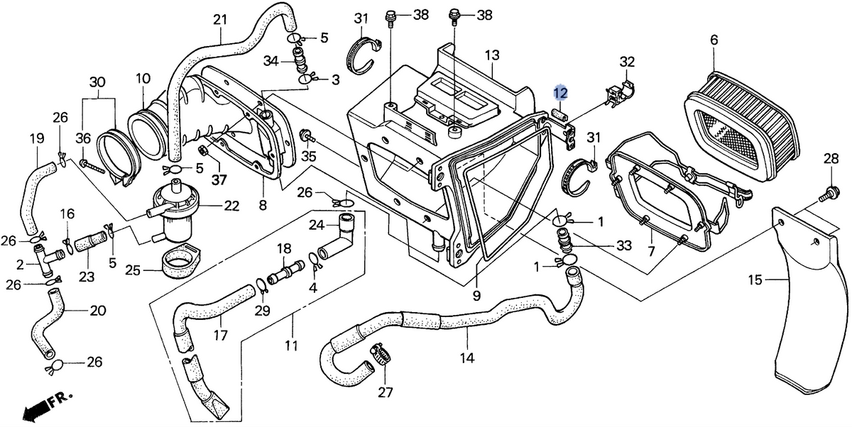 Honda OEM part 17229-MY6-670
