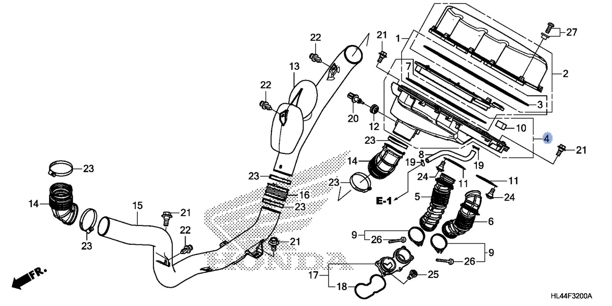 Honda OEM part 17230-HL4-A01
