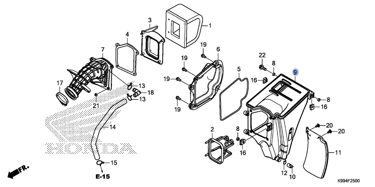 Honda OEM part 17230-K99-A00