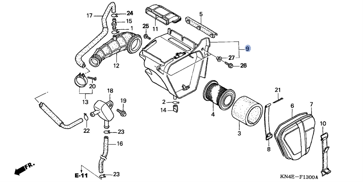 Honda OEM part 17230-KN4-A60