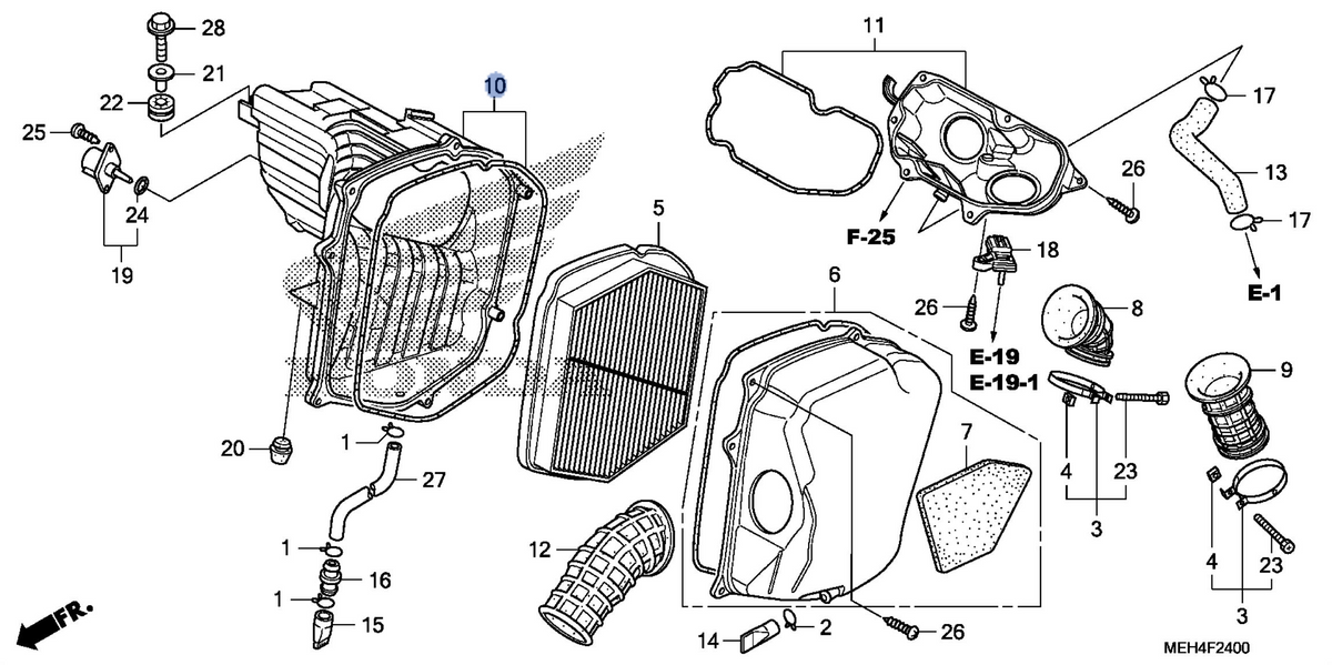 Honda OEM part 17230-MEH-000