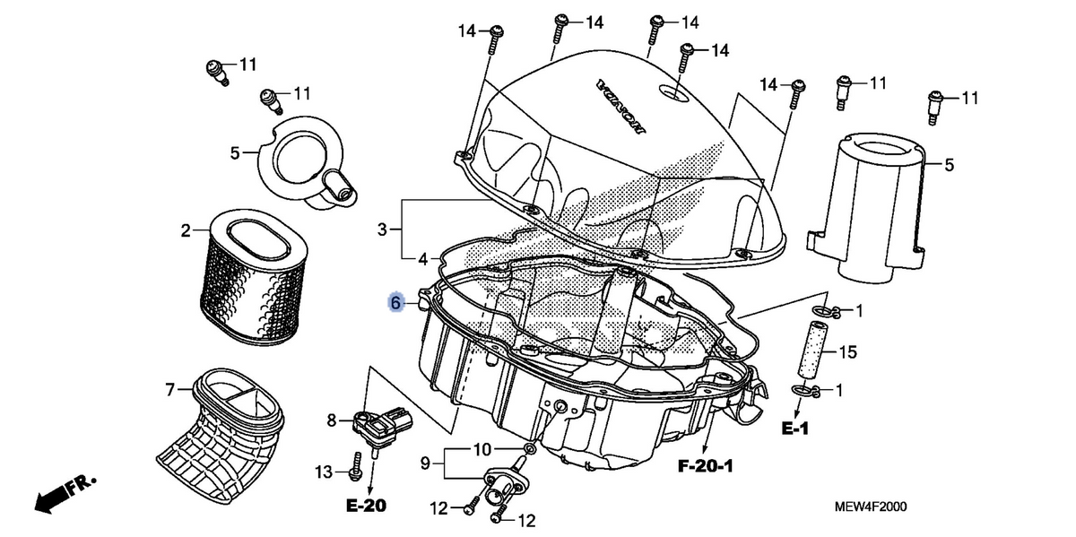 Honda OEM part 17230-MEW-920