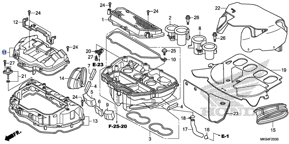 Honda OEM part 17230-MFL-010
