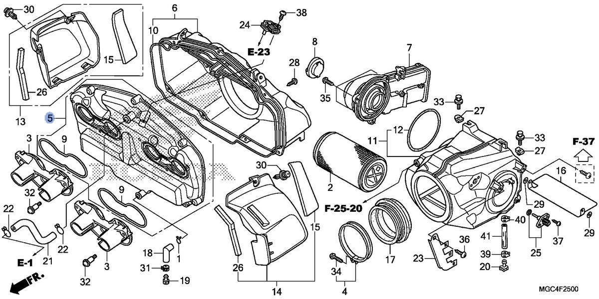 Honda OEM part 17230-MGC-000