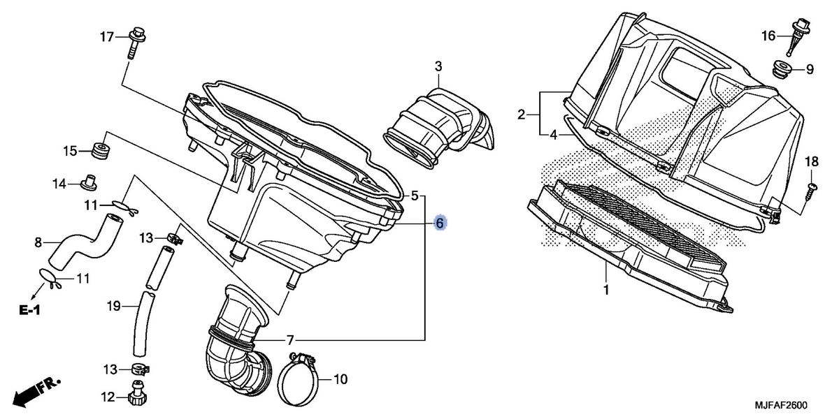 Honda OEM part 17230-MGS-L31