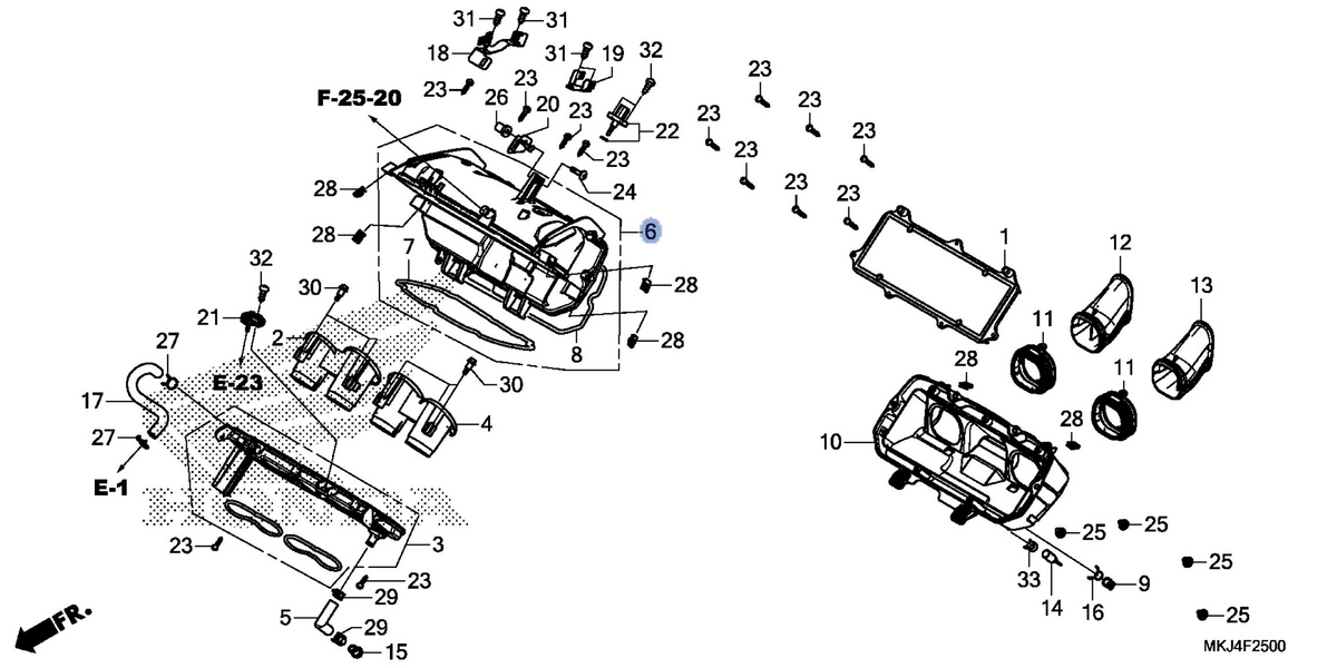 Honda OEM part 17230-MKJ-D00