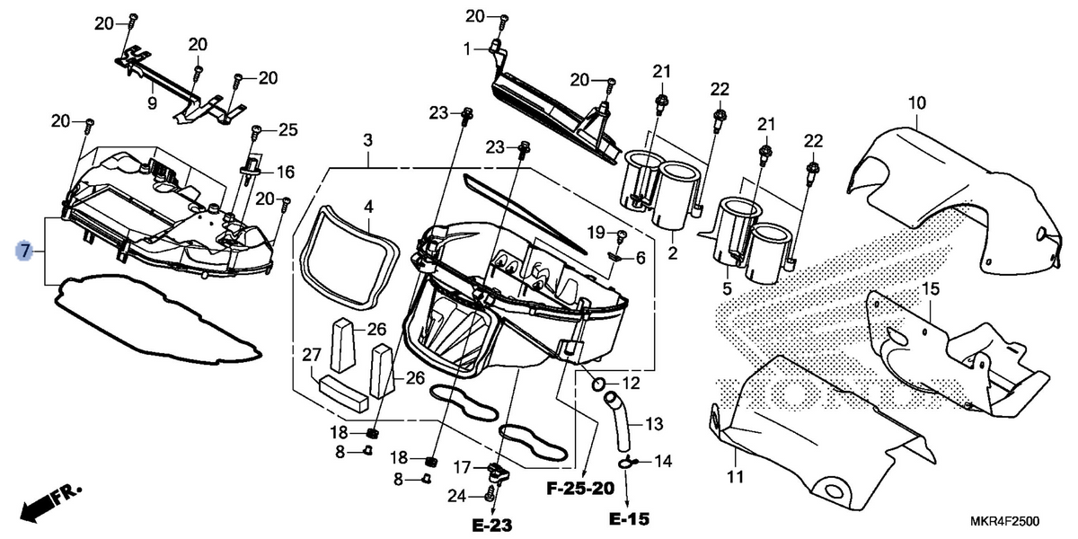 Honda OEM part 17230-MKR-D10